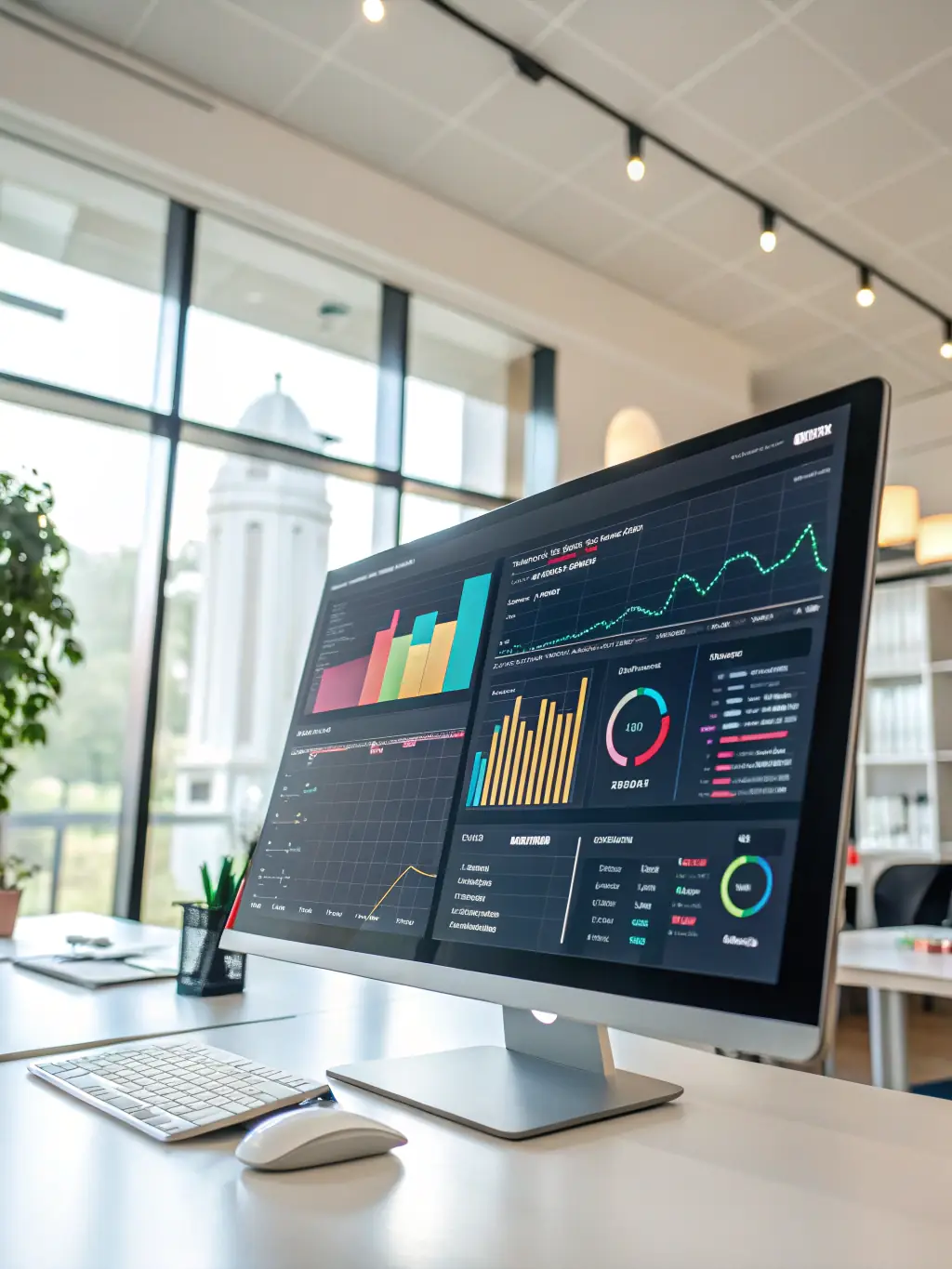 An image showing a chatbot automating tasks, such as data entry and scheduling, with a clean, efficient interface, representing enhanced efficiency on the Dracon platform.